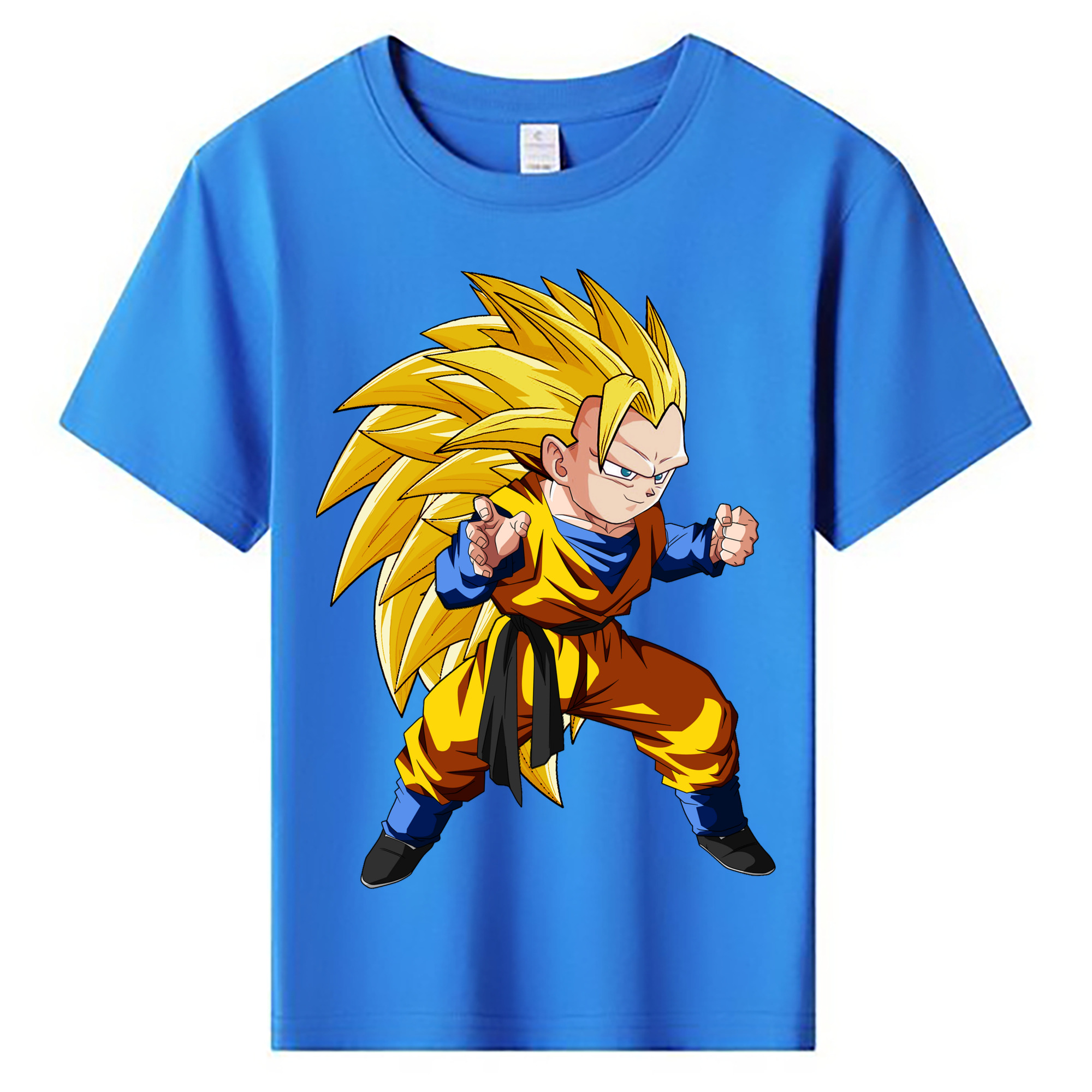 （画像用） ドラゴンボール ベジータ四世（Bejīta Yonsei）DRAGON BALL Vegeta IV 綿100％キッズTシャツ（フロントプリント）